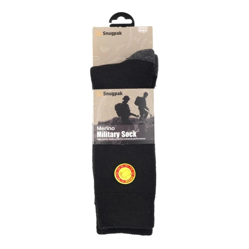 Snugpak Military Merino Sock Black - Image 2